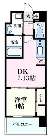 比治山橋駅 徒歩4分 10階の物件間取画像